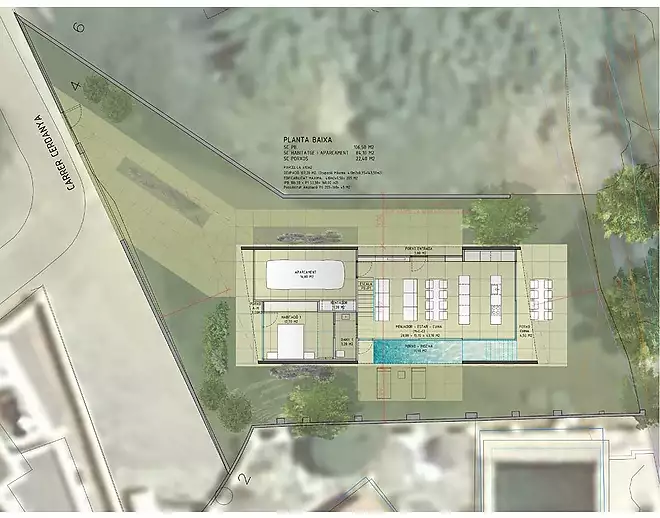 Project : Plot with a modern 3 bedrooms house