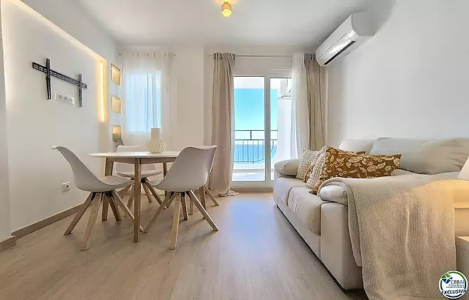 Renovated Seafront Apartment with Terrace and Sea Views