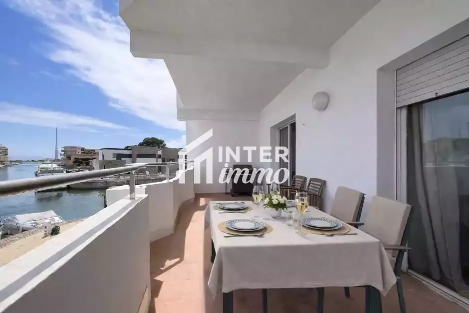 Apartament canal terrassa sud Roses Santa Margarita