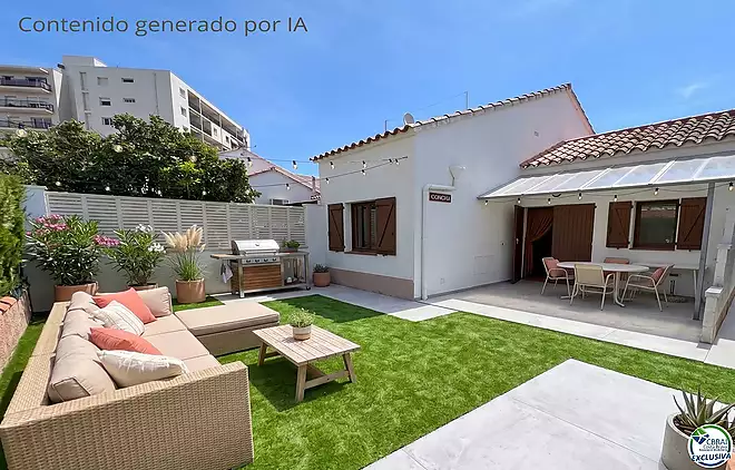 Oportunitat &uacute;nica a Mas Matas, Roses &mdash; Casa adossada amb terreny propi per renovar al vostre gust